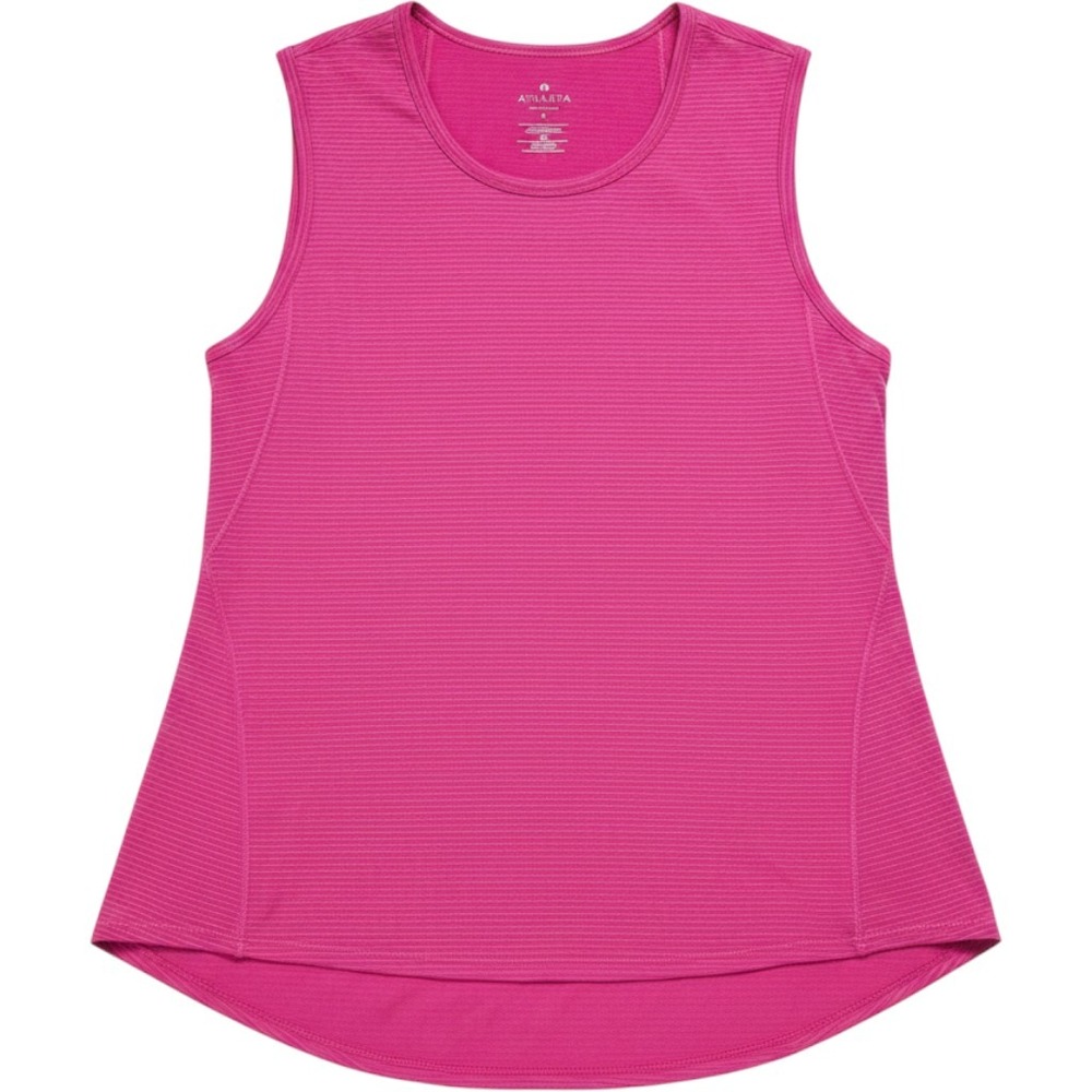 Athleta Chi Tank Top Pink‎ Striped High Low Hem Sleeveless Yoga Gym Mens Small